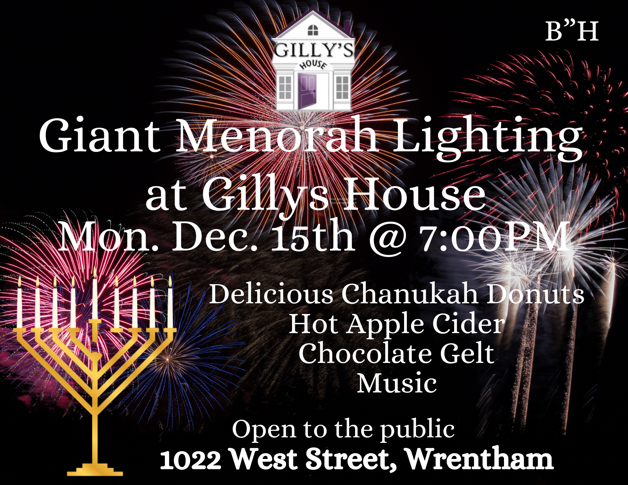 Giant Menorah Lighting